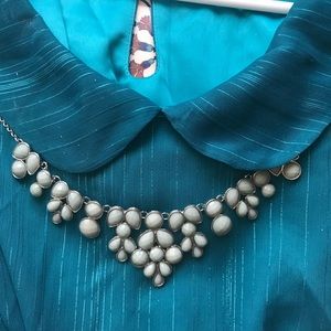 2/$10 Beautiful Light Blue Statement Necklace
